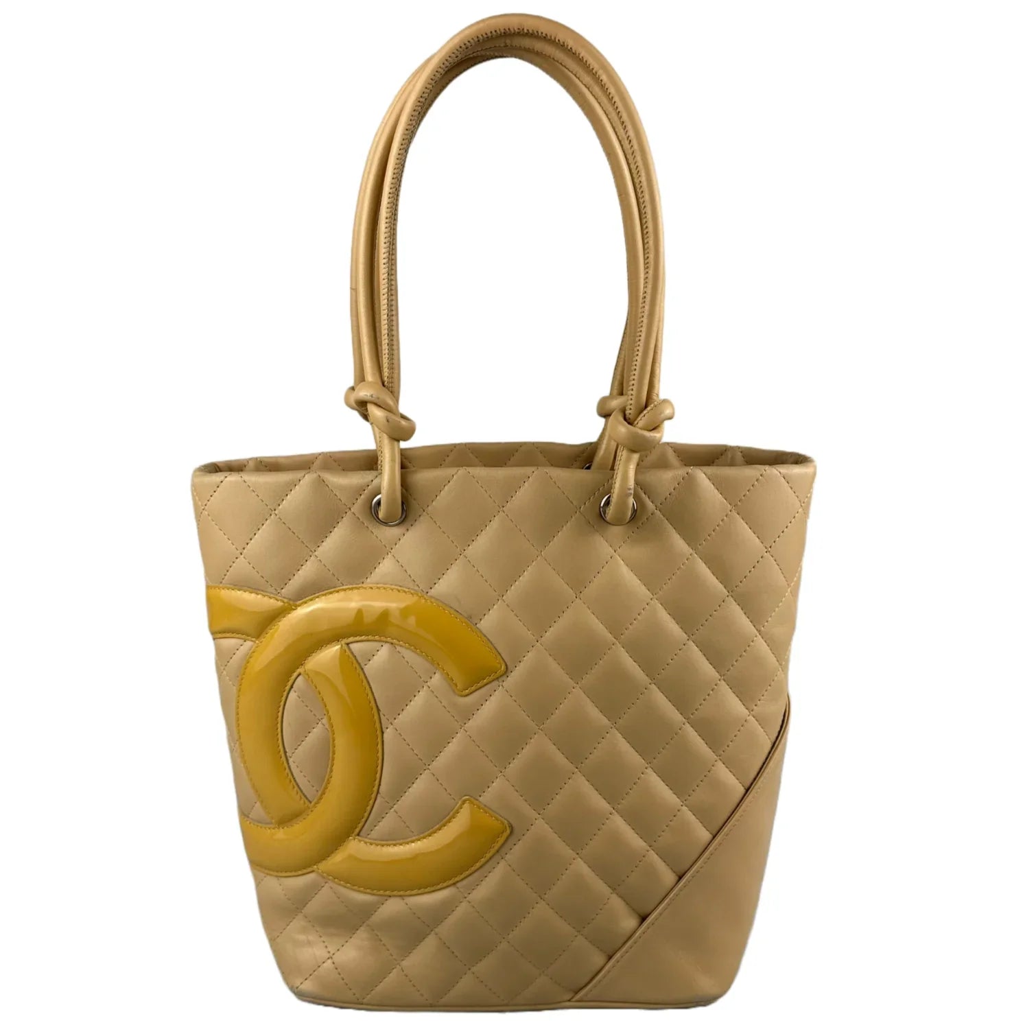 Chanel Ligne Cambon Tote Bag Mini Small Beige Lost Designer
