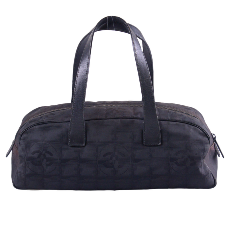 Chanel New Travel Line Bowler Bag Black