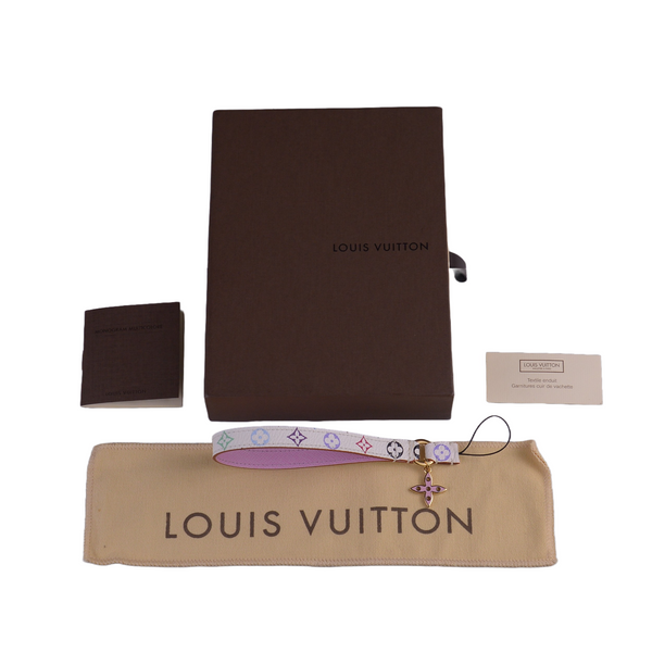 Louis Vuitton Monogram Leather Multicolor Phone Strap