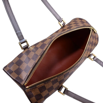 Louis Vuitton Damier Ebene Papillon 30 Monogram Bag With Pouch