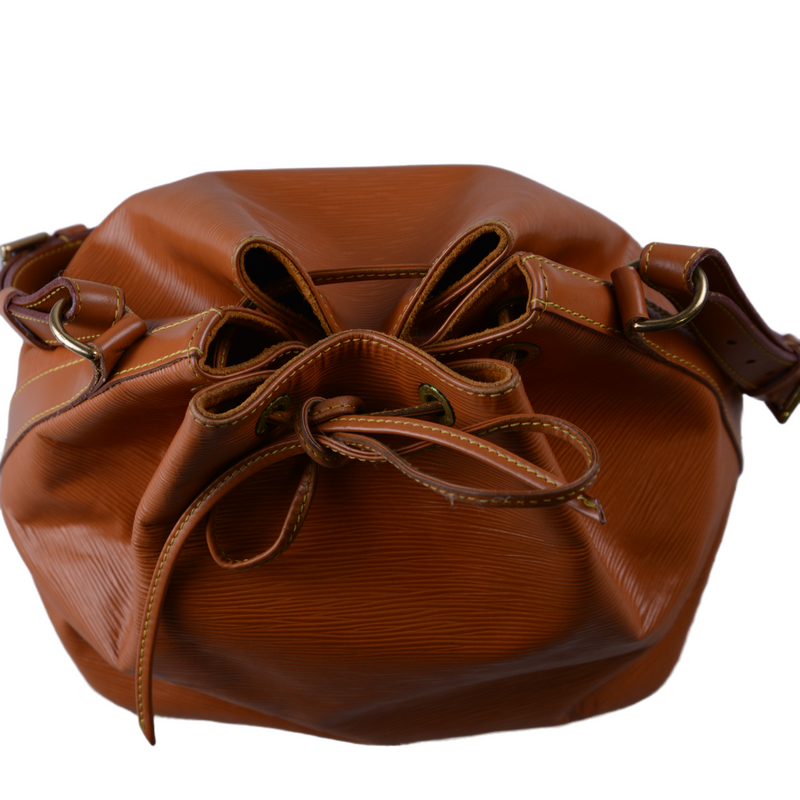 Louis Vuitton Epi Noe Bucket Petit Mini Bag Brown