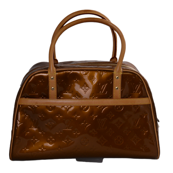 Louis Vuitton Brown Monogram Vernis Copper Bronze Tompkins Square Bag 862136