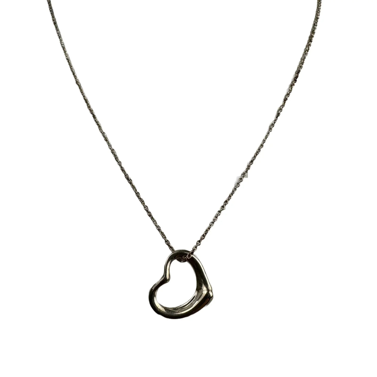 Tiffany and co black 2025 heart necklace