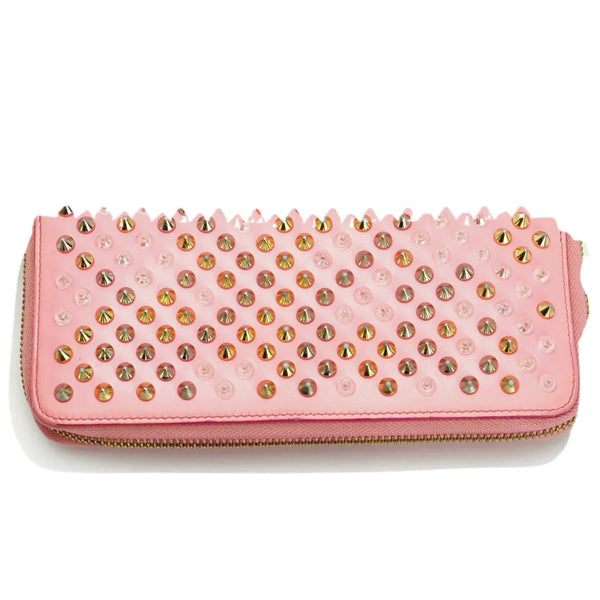 Pink shop studded louboutins