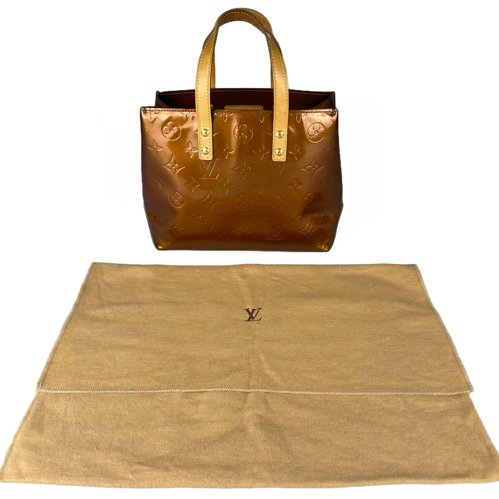 Louis Vuitton Monogram Vernis Reade PM Bag, Bronze