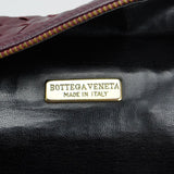 Bottega Veneta Intrecciato Leather Fold Over Shoulder Bag Brown