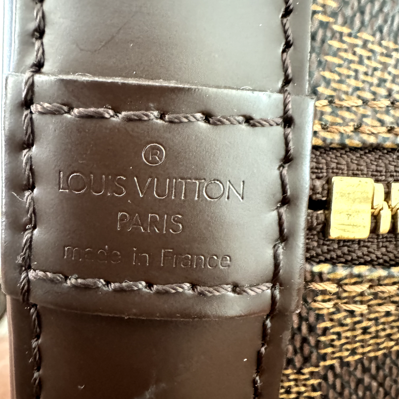 Louis Vuitton Damier Ebene Alma Pm Bag