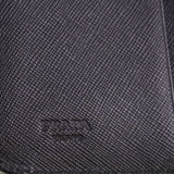 Prada Tessuto Nylon Zip Fold Wallet Grey