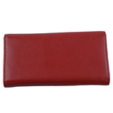 Gucci Soho Pebbled Calfskin Long Continental Wallet Red