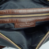 Bottega Veneta Canvas Shoulder Bag Black