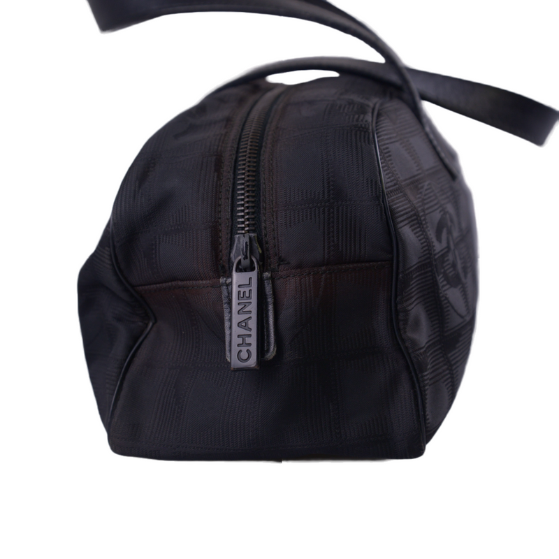Chanel New Travel Line Bowler Bag Black
