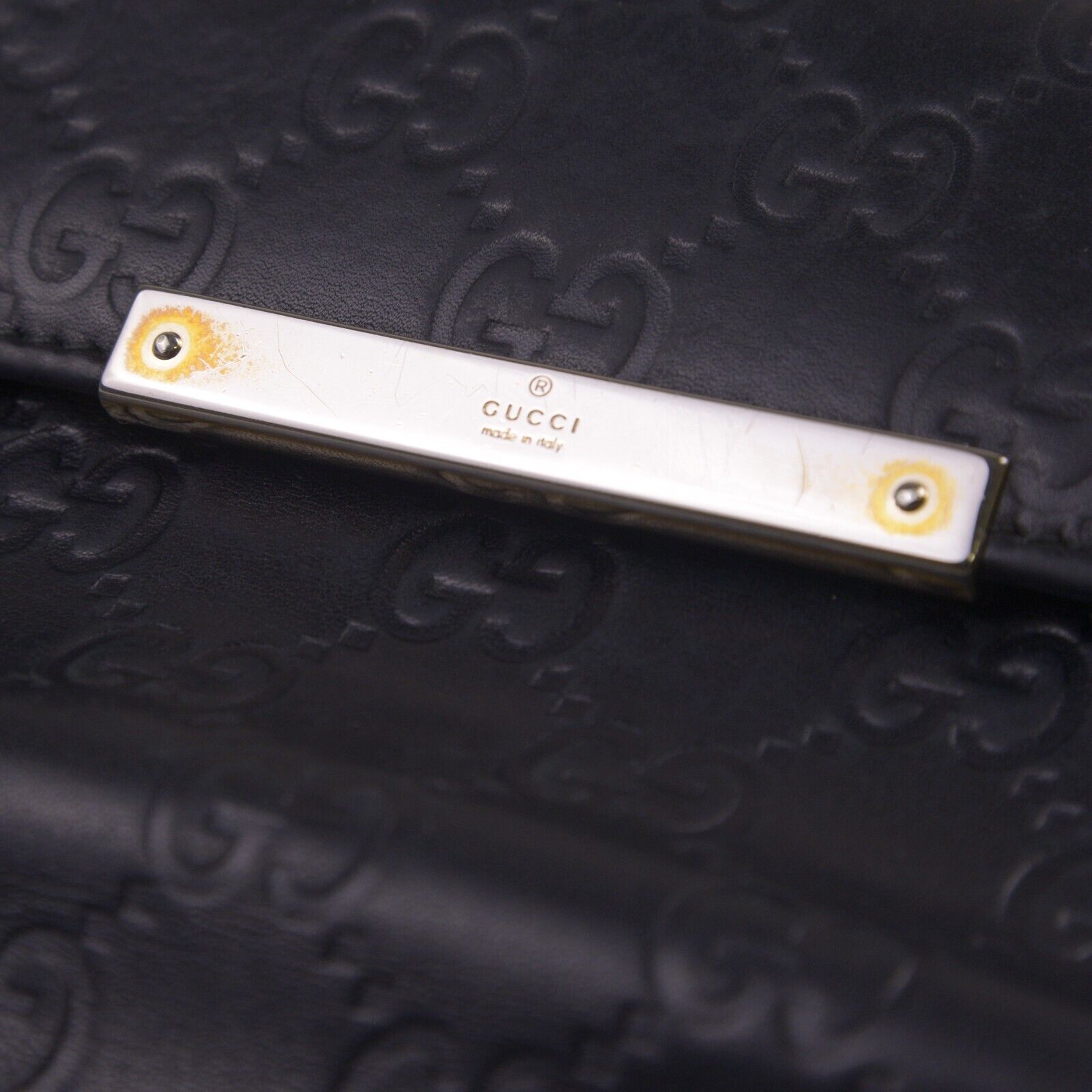 Gucci Black Continental Leather Wallet
