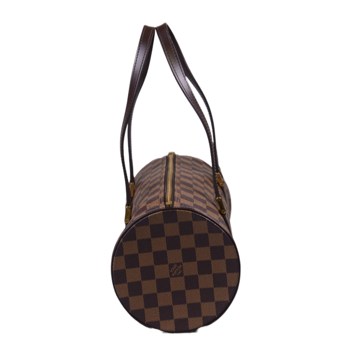 Louis Vuitton Damier Ebene Papillon 30 Monogram Bag With Pouch