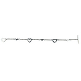 Tiffany & Co. Open Multi Heart Link Toggle Bracelet Sterling Silver