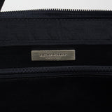 Burberry Nylon x Leather Checked Bag Black