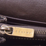 Celine Macadam Monogram Canvas X Leather Long Wallet Brown