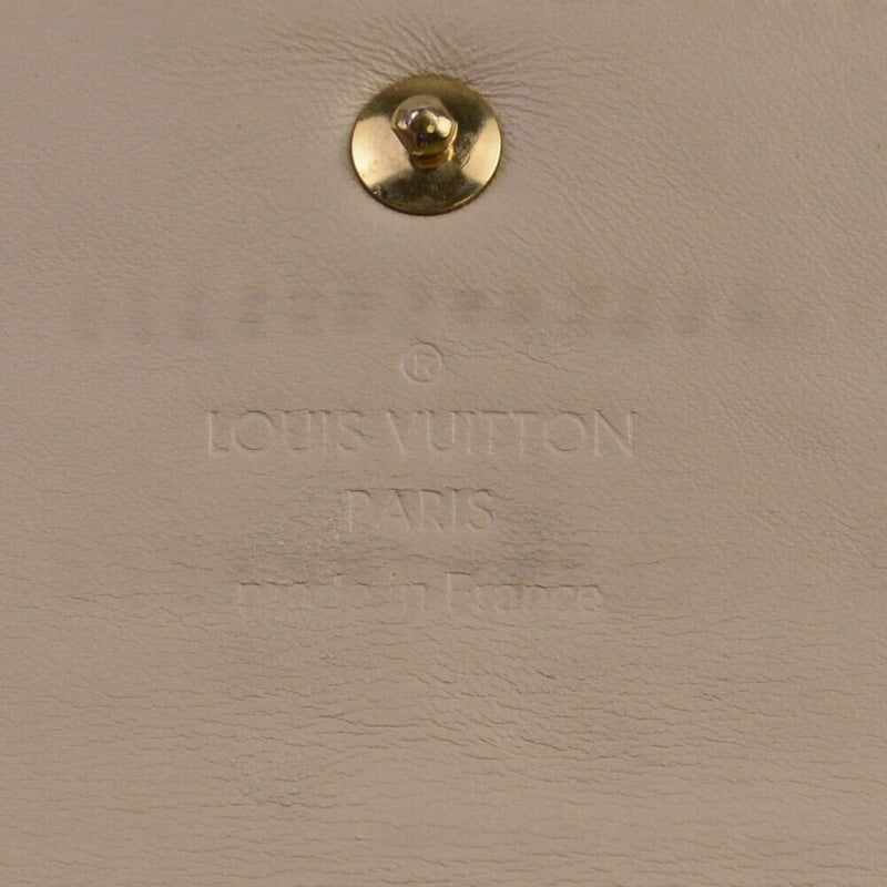 Louis Vuitton Vernis Beige Patent Monogram Continental Wallet