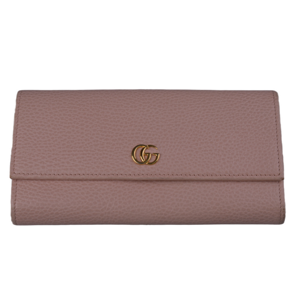 Gucci GG Marmont Continental Long Wallet Pink
