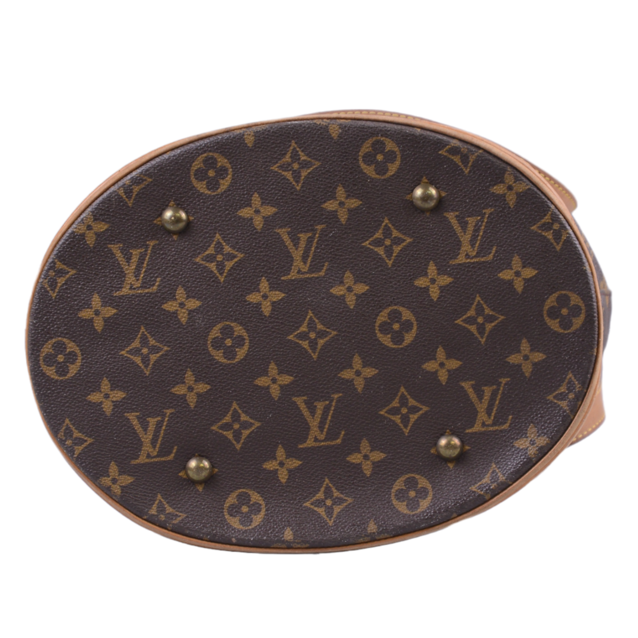 Louis Vuitton Bucket GM Monogram Tote Bag With Pouch