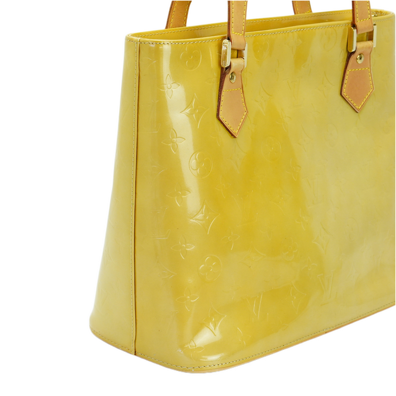 Louis Vuitton Vernis Houston Tote Bag Yellow