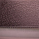 Gucci Soho Pebbled Calfskin Zip Around Long Wallet Pink