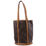 Louis Vuitton Bucket GM Monogram Tote Bag With Pouch