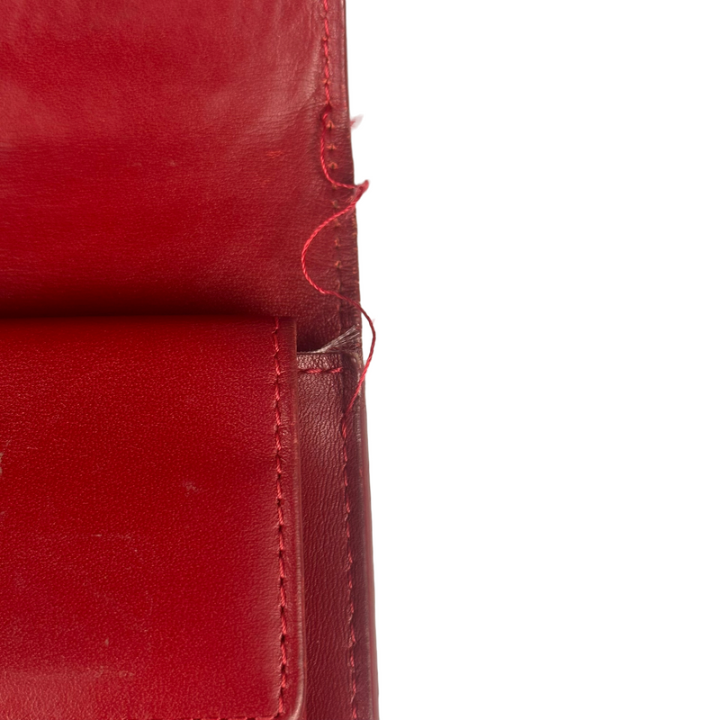 Louis Vuitton Monogram Vernis Porte Tresor International Wallet Red