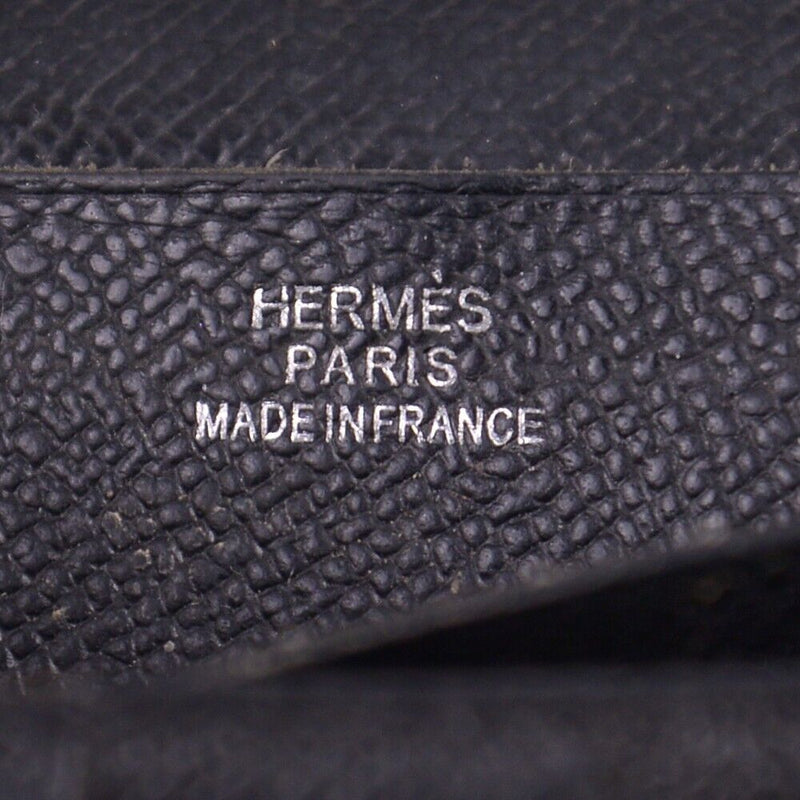 Hermes Bearn Gusset Long Wallet Black