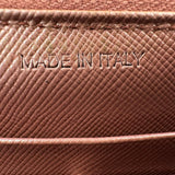 Prada Saffiano Zipped Wallet Portafoglio Lampo Rose Gold