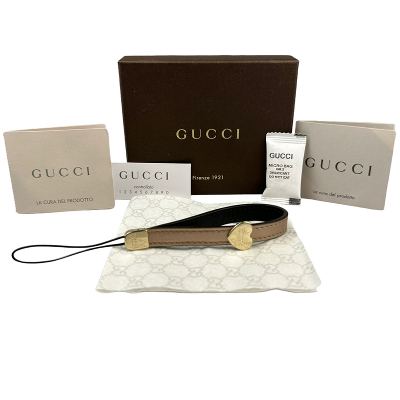 Gucci Mobile Phone Strap, Rose Leather