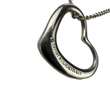 Tiffany & Co. Open Medium Heart Necklace Sterling Silver
