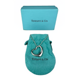 Tiffany & Co. Open Medium Heart Necklace Sterling Silver