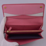 Prada Saffiano Leather Long Wallet and Card Holder Pink